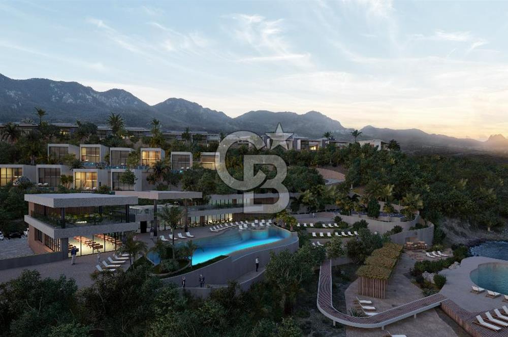 KKTC Girne Casa del Mare Havuz Manzaralı 1+1 Loft Gardenhouse