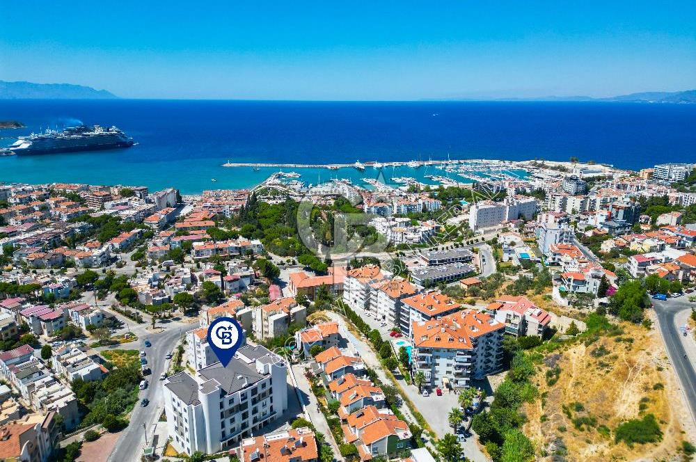 KUSADASINDA MARİNAYA YÜRÜME MESAFESINDE OLAN YENI BINADA 3+1 BAHÇE KATI
