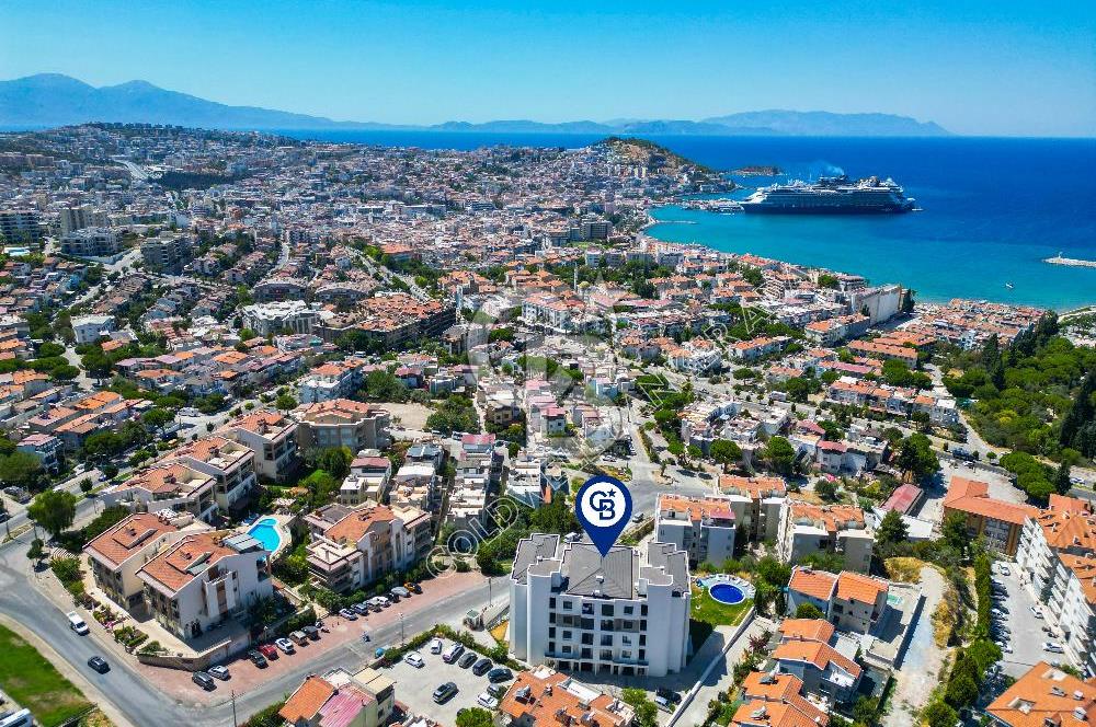 KUSADASINDA MARİNAYA YÜRÜME MESAFESINDE OLAN YENI BINADA 3+1 BAHÇE KATI