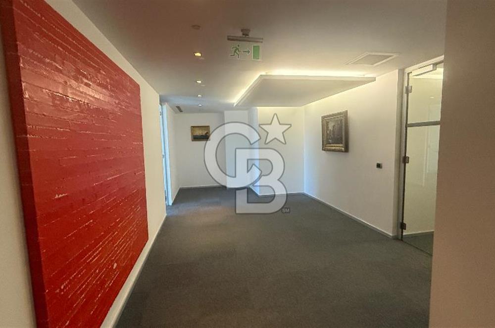 Süzer Plaza'da 3000m2 Geniş Ekipler İçin Dekorasyonlu Ofis