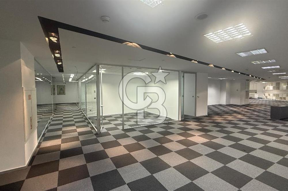 Süzer Plaza'da 3000m2 Geniş Ekipler İçin Dekorasyonlu Ofis