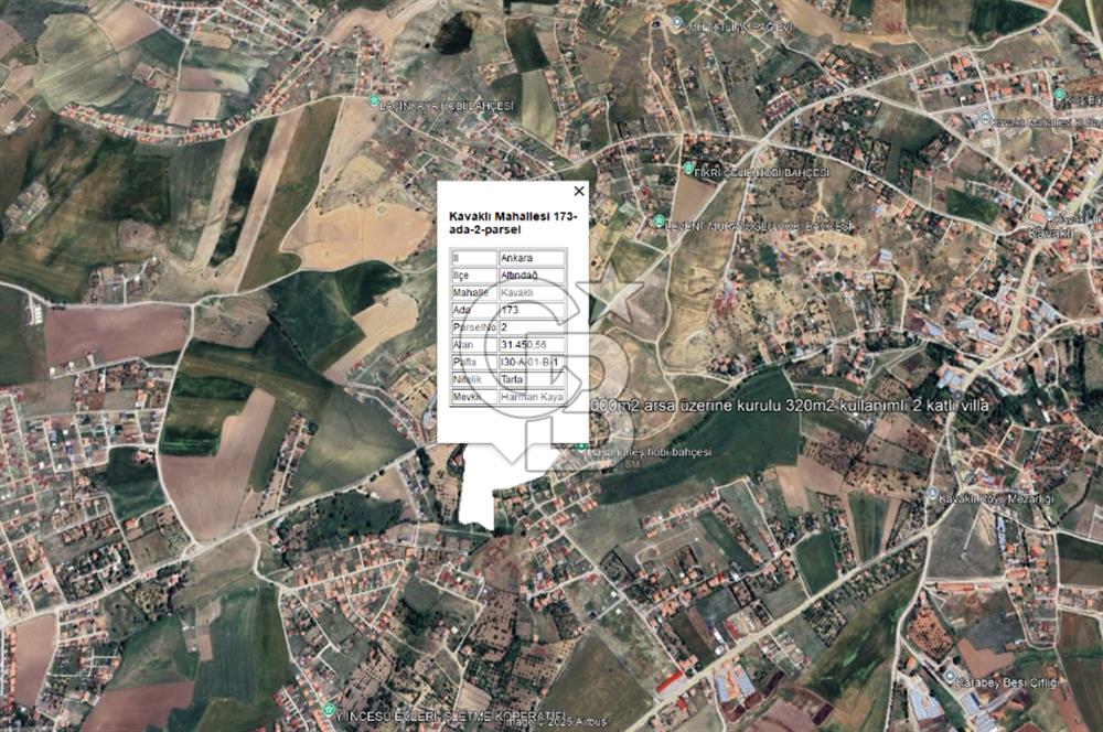 ALTINDAĞ KAVAKLI HARMANKAYA MEVKİİ SATILIK MÜSTAKİL VİLLA