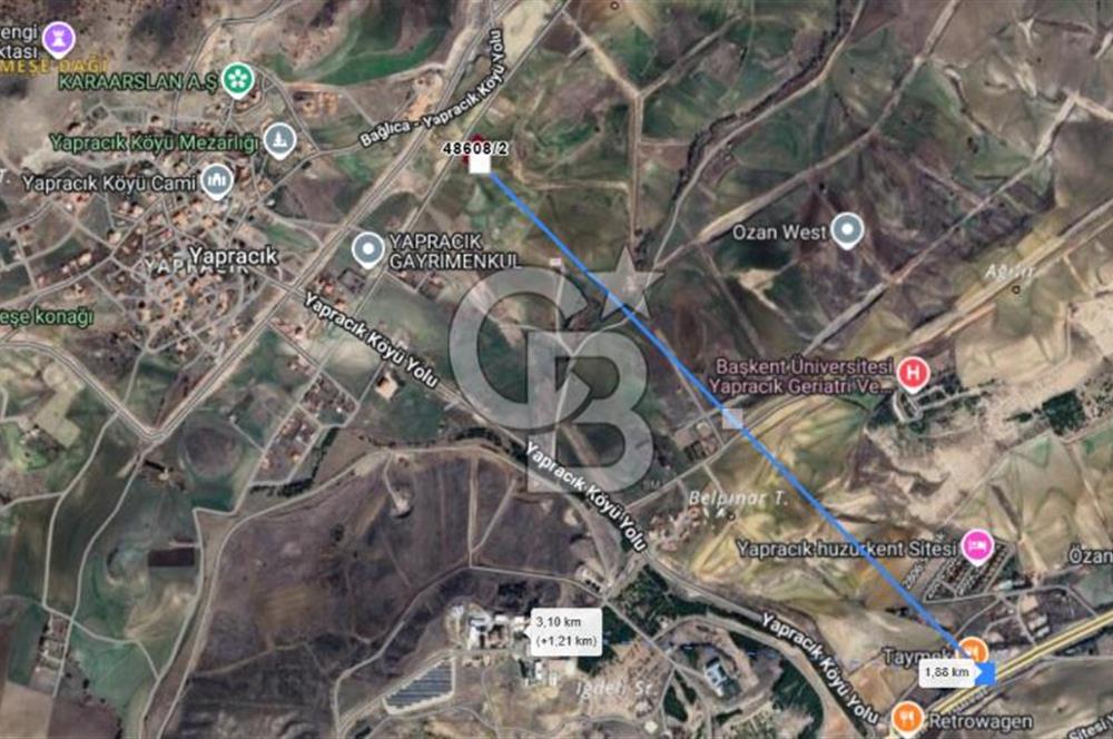 YAPRACIKTA TAYMEK ÜSTÜ 2166 m² İMARLI SATILIK ARSA