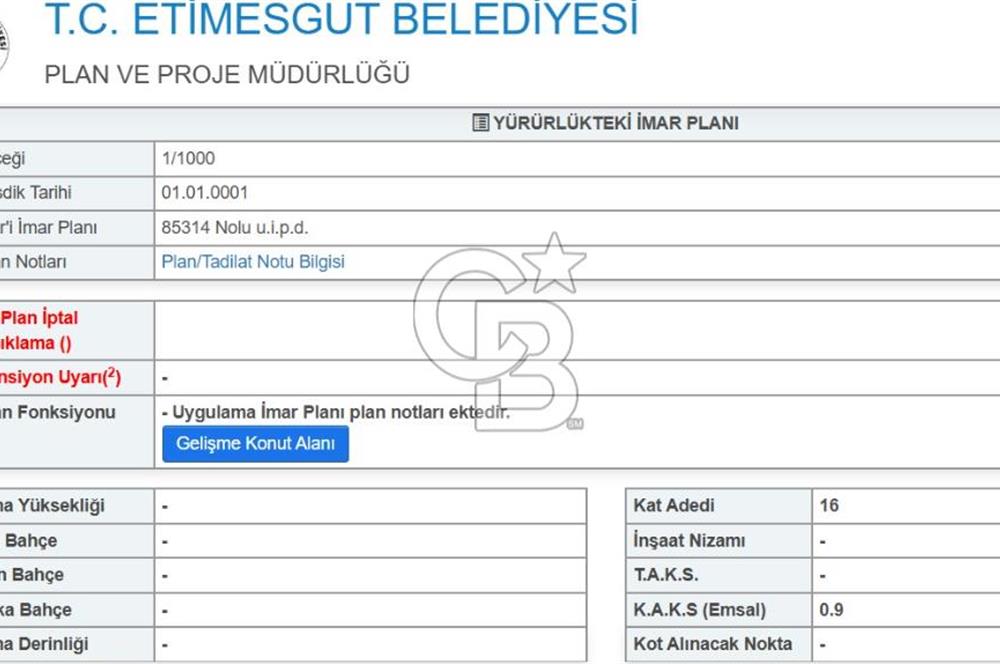 YAPRACIKTA TAYMEK ÜSTÜ 2166 m² İMARLI SATILIK ARSA