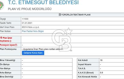 YAPRACIKTA TAYMEK ÜSTÜ 2166 m² İMARLI SATILIK ARSA