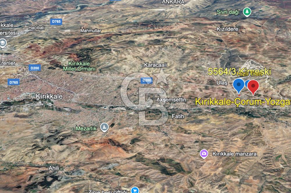 Kırıkkale Kimeskide 533 m² Satılık Arsa Yatırıma Uygun