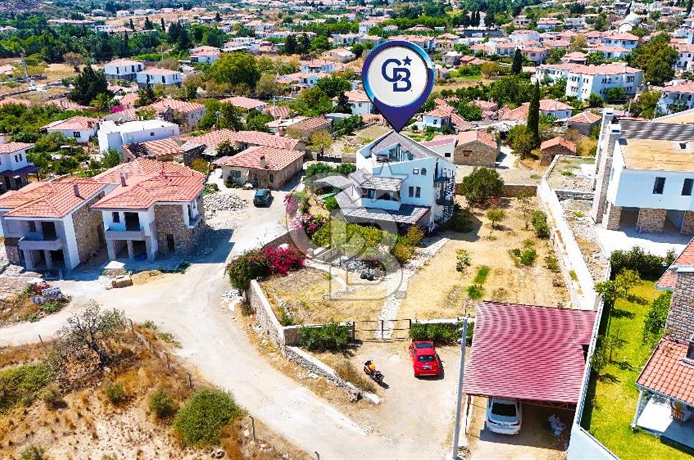 Datça Kızlan'da deniz manzaralı 952 m2 arsa içinde Satılık müstakil ev