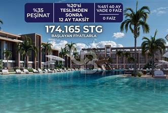 Kıbrıs Ötüken'de Ultra Lüks Lagün Havuzlu Sitede Satılık 2+1 Penthouse Daireler