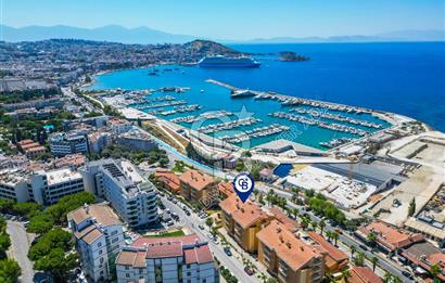 Kuşadası Marina Ege Vista Evlerinde Satılık 5+1 Bahçe Dubleks Daire