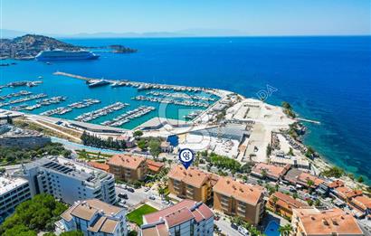 Kuşadası Marina Ege Vista Evlerinde Satılık 5+1 Bahçe Dubleks Daire