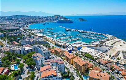 Kuşadası Marina Ege Vista Evlerinde Satılık 5+1 Bahçe Dubleks Daire