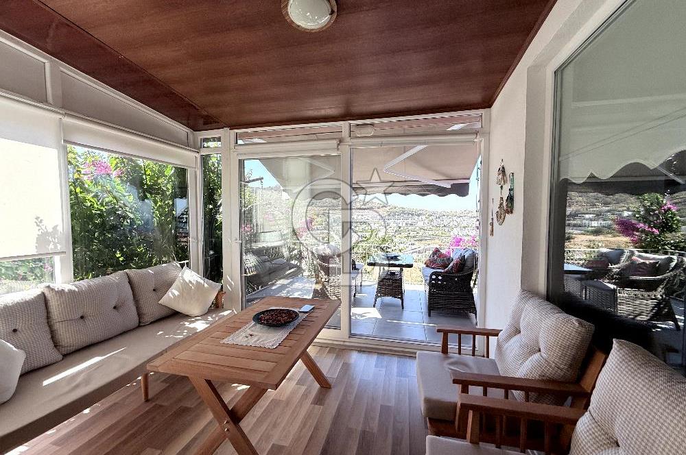 Bodrum Gün Batımı Sitesinde Deniz Manzaralı, Havuzlu 2+1 Müstakil Ev