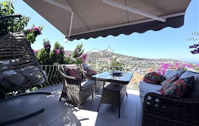 Bodrum Gün Batımı Sitesinde Deniz Manzaralı, Havuzlu 2+1 Müstakil Ev