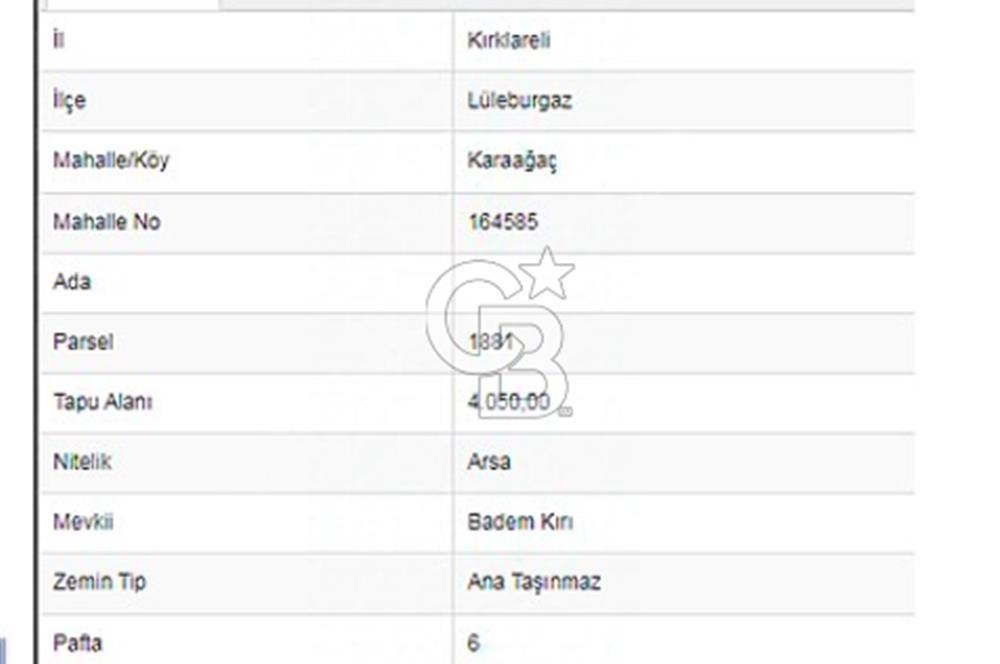 KIRKLARELİ LÜLEBURGAZ KARAAĞAÇ KÖYÜNDE SATILIK VİLLA İMARLI ARSA
