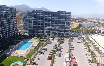 Manisa Meydan Sitesi Havuz Cephe 1+1 Kiralık Daire 