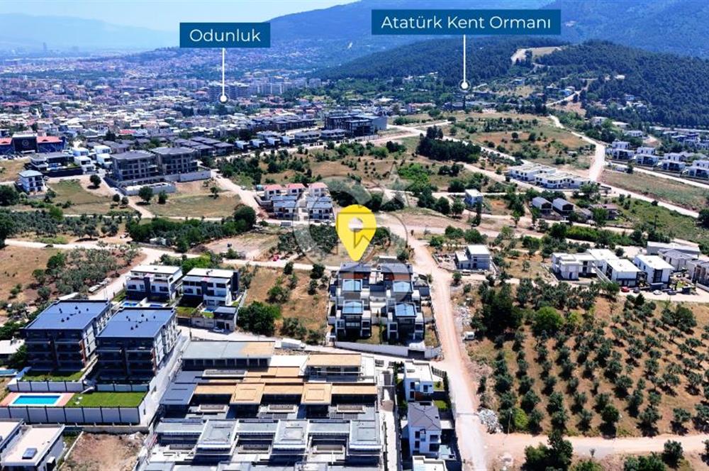 GÜMÜŞTEPEDE MANZARALI MÜSTAKİL HAVUZLU VİLLA