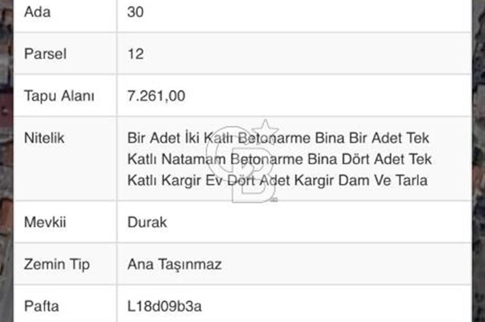 CB YALI'DAN MENDERES'DE İMAR PLANLAMASI İÇİNDE YATIRIMLIK ARAZİ