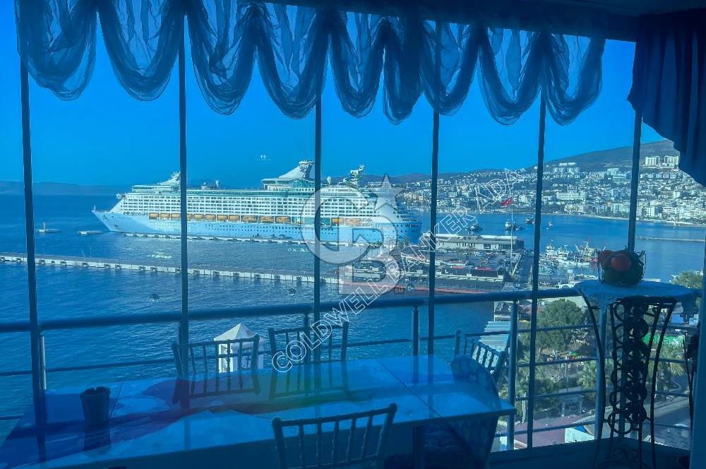 KUŞADASI LİMAN MANZARALI EŞYALI KİRALIK 4+1 DAİRE