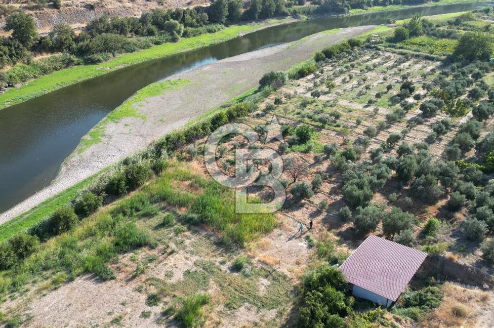 MENEMEN SÜLEYMANLIDA GEDİZ NEHRİ KENARINDA 571M2 HOBİ BAHÇELİ EV