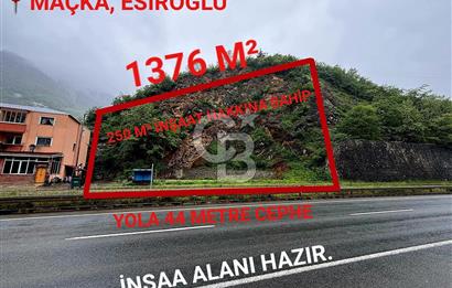 MAÇKA ESİROĞLU ANA CADDE ÜZERİNDE SATILIK ARSA!