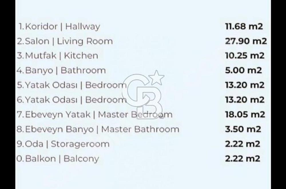 KAZASKER DE 3+1 109 NET BALKONLU DAİRE