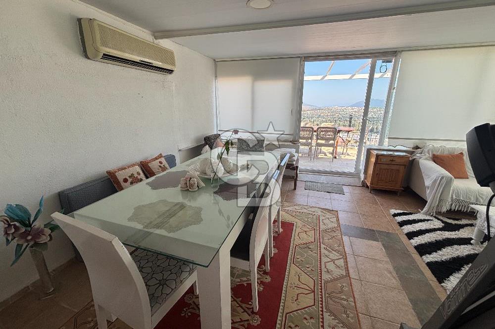 BODRUM BİTEZ'DE KİRALIK HAVUZLU, DENİZ MANZARALI TRİPLEKS VİLLA