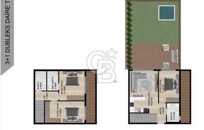Burak Kul'dan INN SARANDA TERRACE Dubleks 3+1 Teraslı Daireler