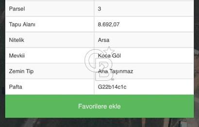 SATILIK TİCARİ İMARLI ARSA