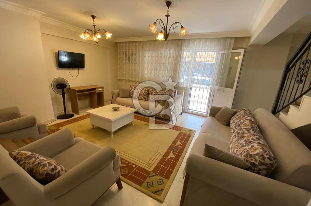 BUCA İBF YAKINI FUL EŞYALI BAHÇELİ KİRALIK 2+1 DUBLEKS DAİRE