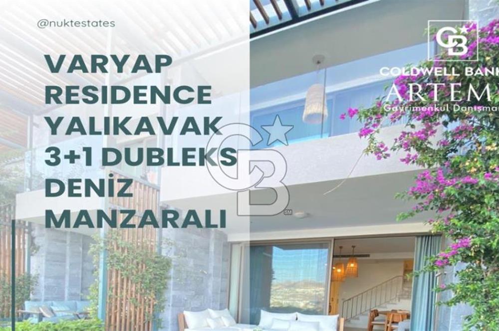 BODRUM YALIKAVAK VARYAP RESİDENCE DENİZ MANZARALI 3+1 KİRALIK DUBLEKS