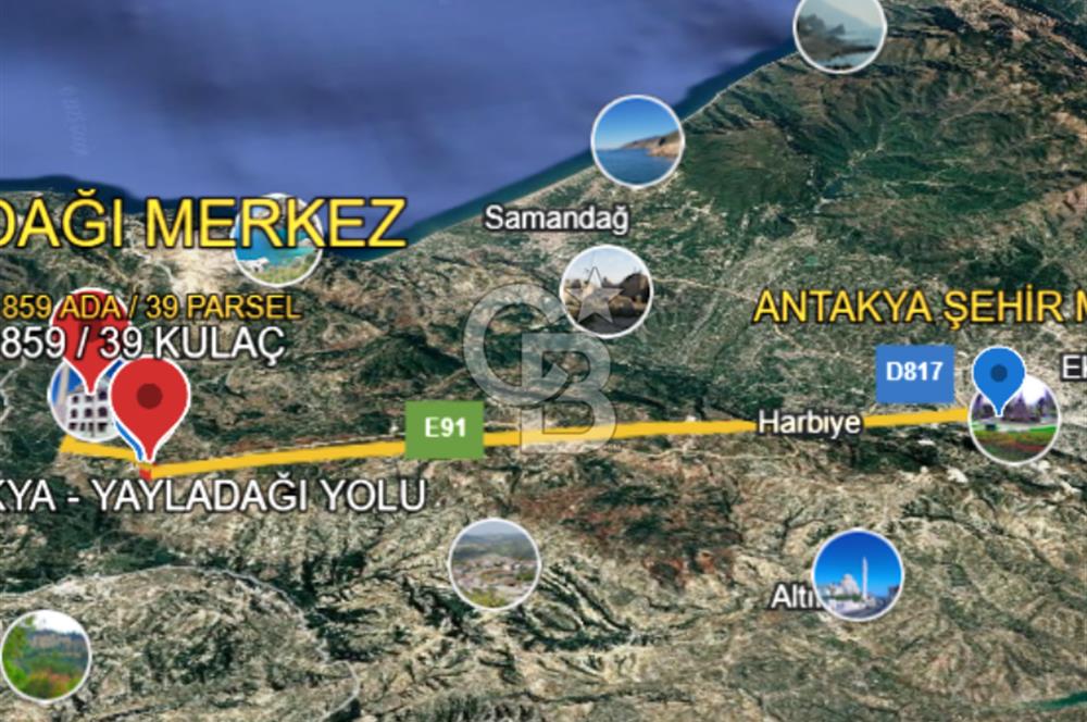 YAYLADAĞI-KULAÇ MAH'DE 77.681 M2 ANA YOLA YAKIN SATILIK TARLA