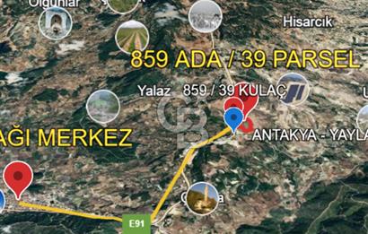 YAYLADAĞI-KULAÇ MAH'DE 77.681 M2 ANA YOLA YAKIN SATILIK TARLA