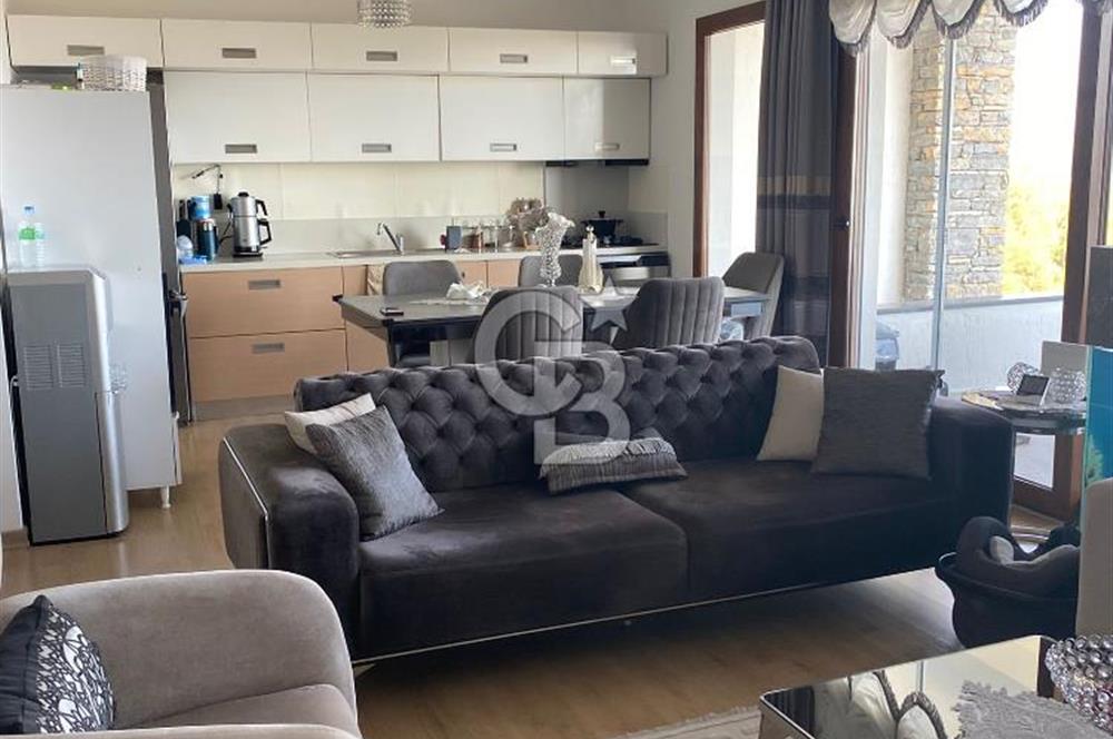 Bodrum Konacık'ta Panoramik Deniz Manzaralı Satılık Bahçe Dubleksi