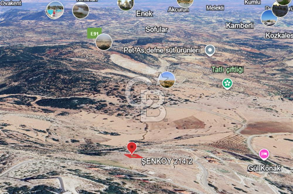 YAYLADAĞI-ŞENKÖY MAH'DE 427M2 KONUT İMARLI TEK TAPU SATILIK ARSA