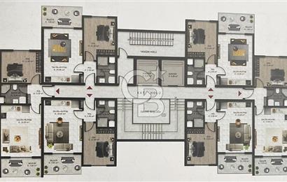 İNŞAASI DEVAM EDEN PROJEDEN LÜKS 1+1 SATILIK DAİRE
