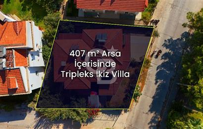 Datça Merkezde 2 Ayrı Girişli 4+1 İkiz Villa – Bahçeli, Otoparklı, Full Eşyalı