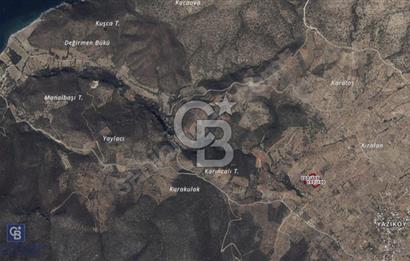 Datça Yazı'da Satılık 8.380m² Tarla ve Bademlik