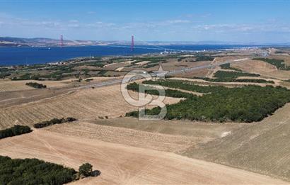 ÇANAKKALE LAPSEKİ'DE KÖPRÜ MANZARALI SATILIK TARLA