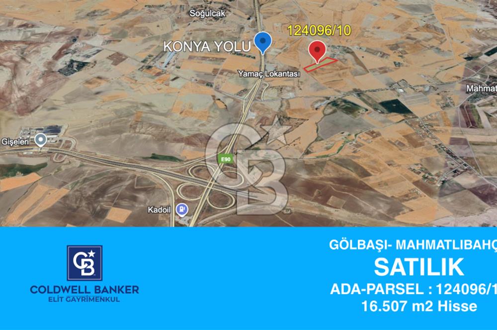 Gölbaşı Mahmatlıbahçede 16.507 m² Tarla, Büyük Parsel Yatırımı