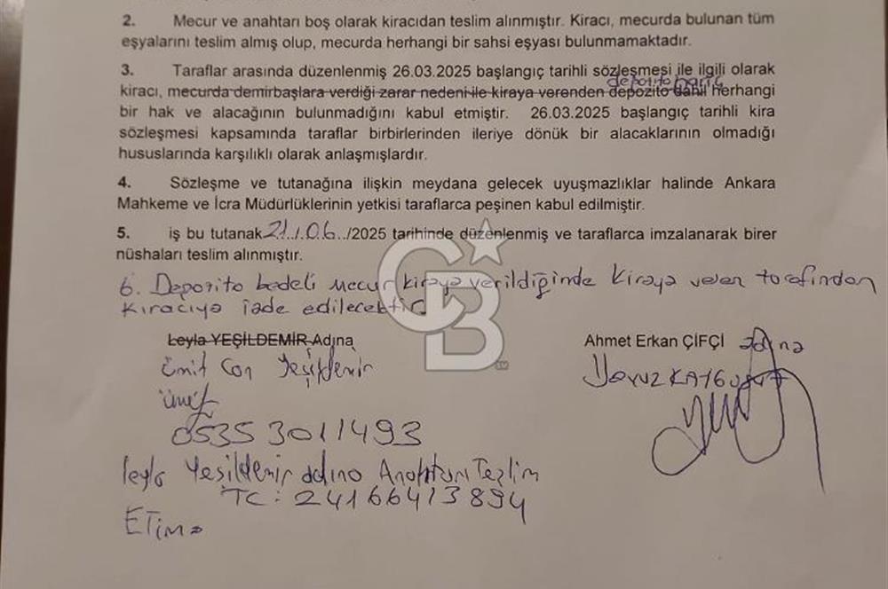 SIHHIYEDE METRO 5, ANKARAY 3 DK OTOPARKLI KOMBİLİ KİRALIK DAİRE