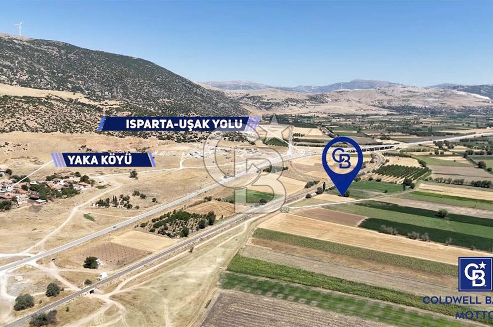 Dinar Yaka Köyü’nde Ana Yol ve Tren Yolu Yakınında Satılık Tarla