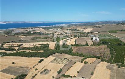 ÇANAKKALE KOCAVELİ'DE KÖPRÜ VE DENİZ MANZARALI SATILIK TARLA