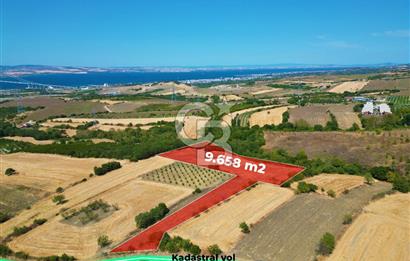 ÇANAKKALE KOCAVELİ'DE KÖPRÜ VE DENİZ MANZARALI SATILIK TARLA