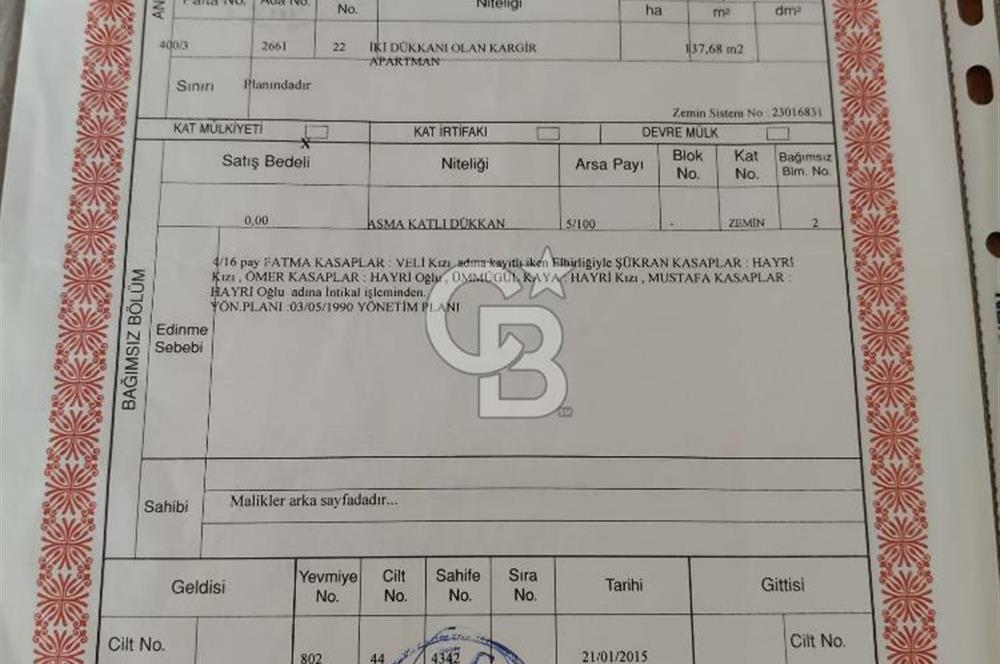 Zeytinburnu merkezi konumda,iki odalı,asma katlı dükkan