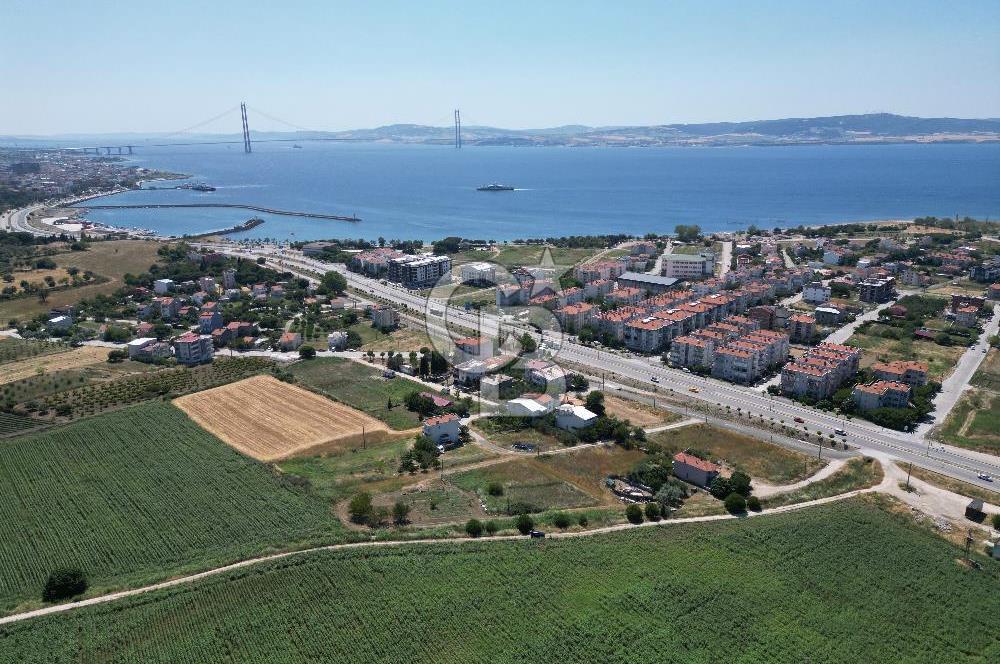 ÇANAKKALE LAPSEKİ DALYAN'DA BOĞAZ MANZARALI SATILIK ARSA