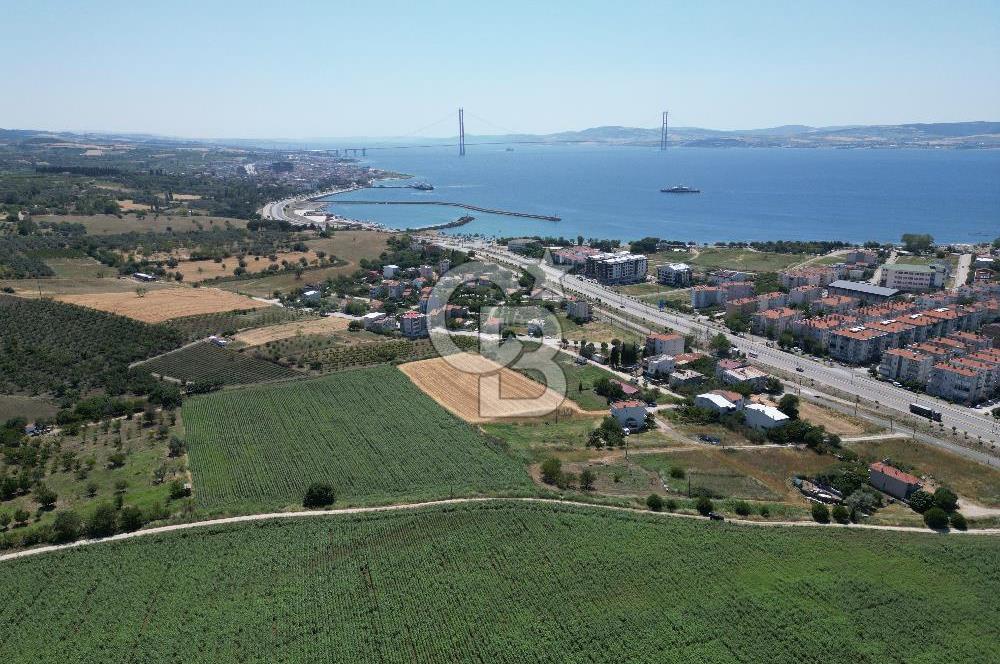 ÇANAKKALE LAPSEKİ DALYAN'DA BOĞAZ MANZARALI SATILIK ARSA