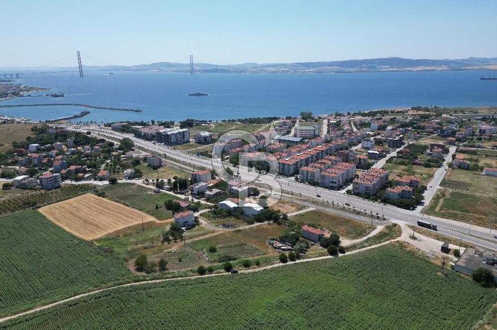 ÇANAKKALE LAPSEKİ DALYAN'DA BOĞAZ MANZARALI SATILIK ARSA