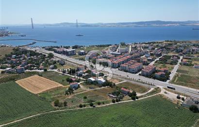 ÇANAKKALE LAPSEKİ DALYAN'DA BOĞAZ MANZARALI SATILIK ARSA