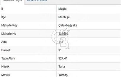 Muğla Menteşe Çatakbağyaka da uygun fiyatlı müstakil tapu 924 m2