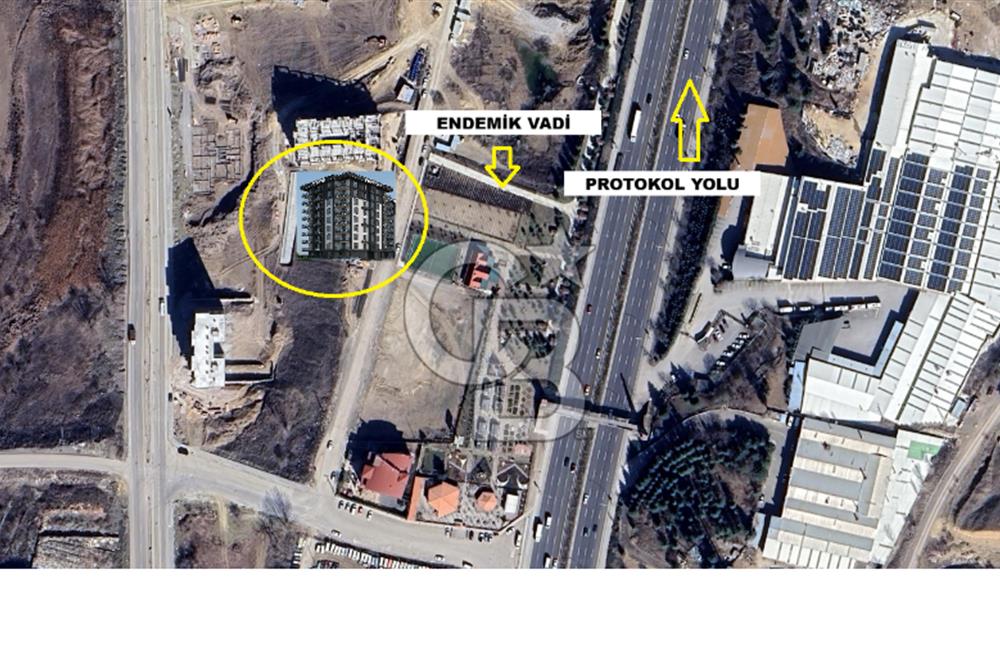 PROKOL YOLU ÜZERİ/ENDEMİK VADİ MANZARA/YERDEN ISITMALI 1+1 DAİRE